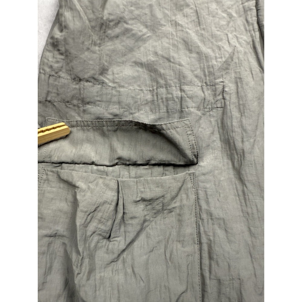 Eileen Fisher Jacket Womens Medium Metallic Organic Cotton Blend Utility Parka - Picture 7 of 16